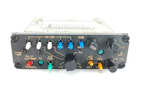 NAT 95-460 AUDIO CONTROLLER PANEL, UNK NORTHERN AIRBORN 603234 *REPAIRED* - Picture 1 of 11