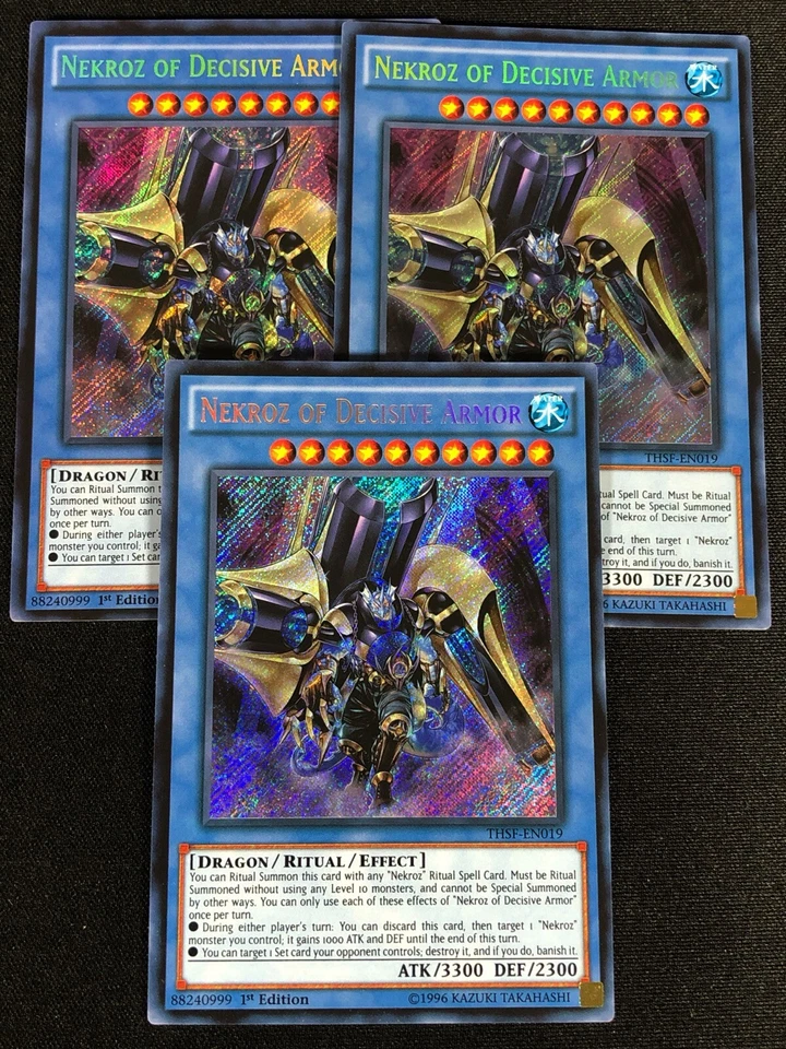 Yugioh Nekroz of Decisive Armor THSF-EN019 1ST Secret x3 (NM) - Image 1 of 1