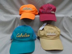 Cabela's BaseBall Caps 1 Vintage 2 Modern 1 NWT Fishing Hunting Blaze Orange - Picture 1 of 11