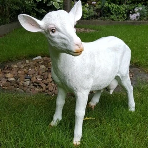 Dekofigur Ziege Geißlein Tierfigur Gartenfigur Bauernhof Zicklein Skulptur #233 - Bild 1 von 1