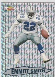 EMMITT SMITH Pacific PRIZM RARE $$ INSERT CARD Limited Edition DALLAS COWBOYS! - Bild 1 von 2