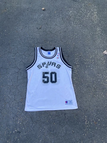 Vintage David Robinson San Antonio Spurs Champion Jersey Size 44 NBA Cover