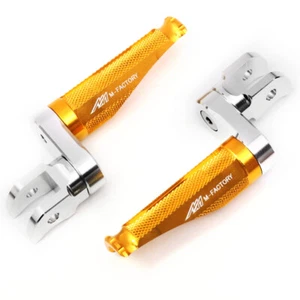 Gold 1 inch Extended Rider Foot Pegs SHINOBI For FZ6 S Fazer 04-11 12 13 14 15 - Picture 1 of 7