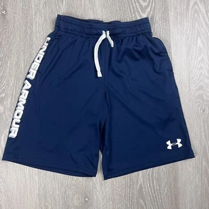 Under Armour Boys Navy Blue Training Shorts Size Small / 8 Years - Picture 1 of 7