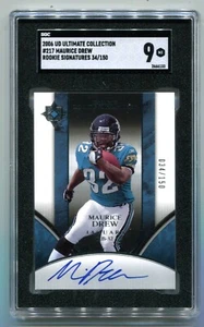 2006 Ultimate Collection Maurice Jones Drew RC AUTO 34/150 SGC 9 MINT - Bild 1 von 2