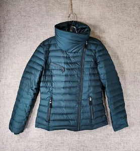 Marc NY Andrew Marc Daunen Puffer Jacke Damen S Grün High Neck Wunderschön! - Bild 1 von 12