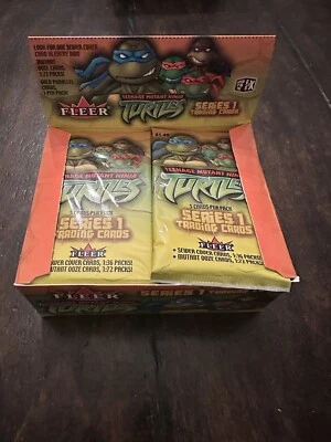 (1) Fleer Teenage Mutant Ninja Turtles 2003 serie 1 paquete sellado TMNT Foto 1 de 4