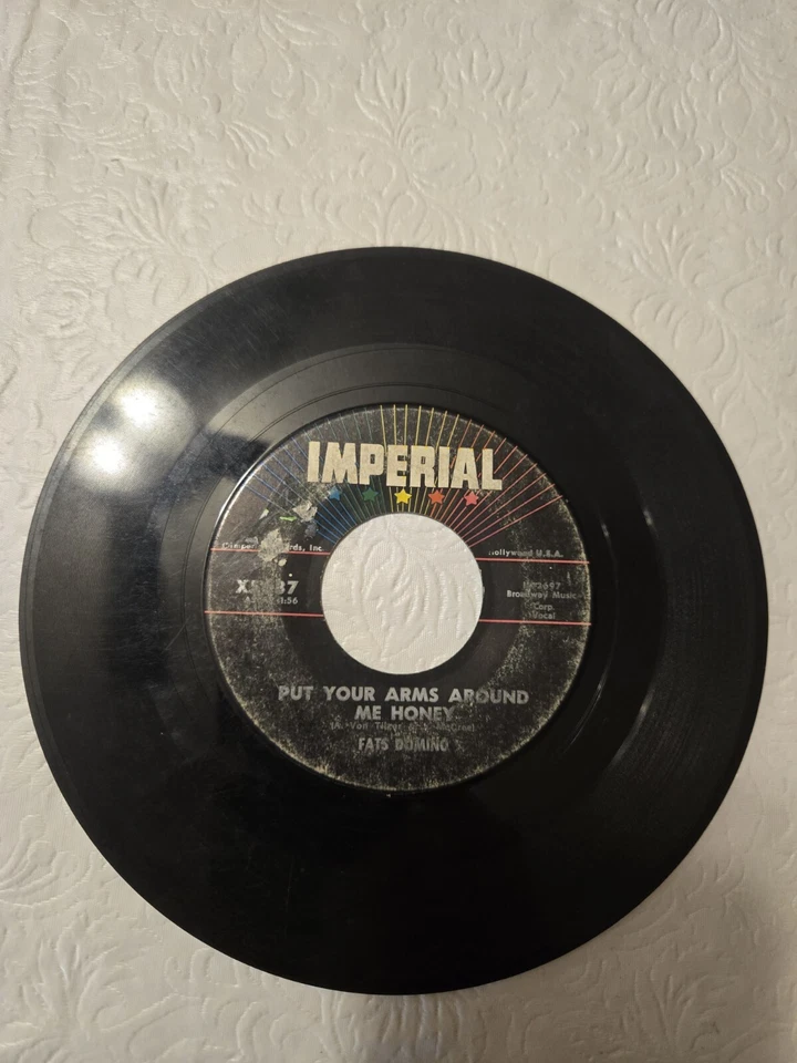 Put Your Arms Around Me Honey/Three Nights A Week By Fats Domino (Vinyl 45 1960) - Image 1 of 4