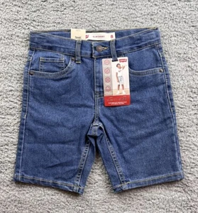 Levi's Boy's Size 8 Slim Fit Jean Shorts Medium Wash - Picture 1 of 9