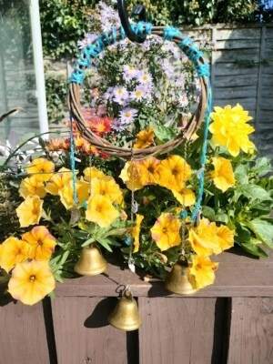 WITCHES BELLS EXTRA  protection love charm crystals wind chimes wicca witch gift - Image 1 of 4