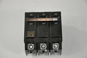 GE Circuit Breaker Type THQL, 30 Amp, 3-Pole, 240 VAC - Picture 1 of 2