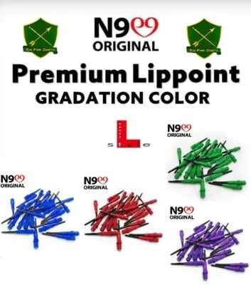 L-Style E-Dart Spitzen Lippoint N9 premium 2ba Lang 25mm Two Tone Rot Blau