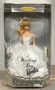 1996 Wedding Day Barbie doll blonde NRFB Reproduction Repro Ponytail bride - Picture 1 of 8