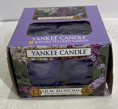 Yankee Candle LILAC BLOSSOMS 11 luces de té perfumadas RETIRADAS Country Core Foto 1 de 4