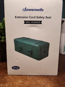 DEWENWILS 3-Pack Extension Cord Safety Cover, Outdoor Waterproof,IP44 HCSS03G - Picture 1 of 1