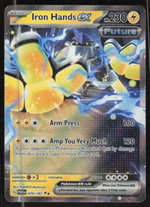 Pokemon TCG SV04: Paradox Rift #070/182 Iron Hands ex NM - Picture 1 of 2