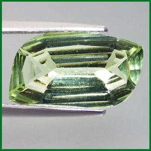 5.68 Ct Five Star Fancy (16 x 9 mm) Natural Green Amethyst (Prasiolite) Gemstone - Picture 1 of 5