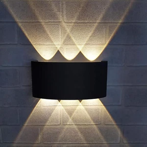 Lámpara de Pared Interior Exterior Iluminación 6 Bombillas LED Luz Cálida 6W - Imagen 1 de 9