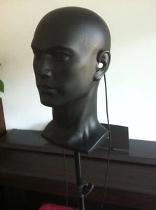 Kunstkopf binaurales Mikrofon Stereo Dummy Head binaural microphone Psychologie - Bild 1 von 8