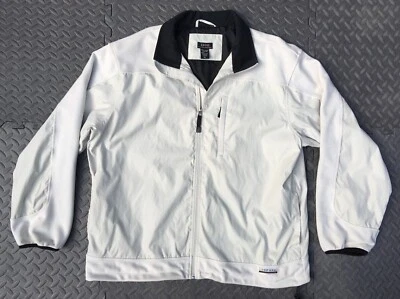 IZOD X.F.G. Jaqueta de golfe Windbreaker masculina off-white forrada com zíper completo - Tamanho XL   - Imagem 1 de 4