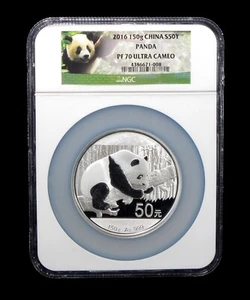 2016 China Panda 150g Silver Coin 50 yuan NGC PF 70 ULTRA CAMEO - Picture 1 of 4