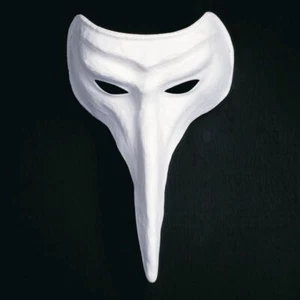 Weiße Venezianische Schnabel Maske Venedig Pestmaske Schnabelmaske Dr Schnabel - Bild 1 von 1