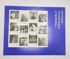 2004 USPS Masterwork of Modern American Architecture Stamp Sheet 12ct - 37c B9 - Picture 1 of 2
