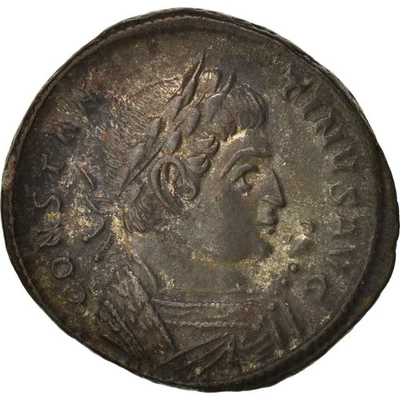 [#416986] Coin, Constantine I, Nummus, 322, Trier, AU, Copper, RIC:VII 342 - Image 1 of 2