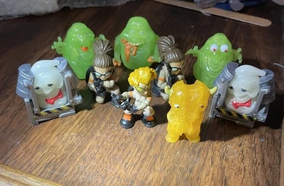 Mattel 2016 Ghostbuster Ecto Mini Lot of 9 Toy Figures Slimer Abby Jillian Ghost - Image 1 of 4