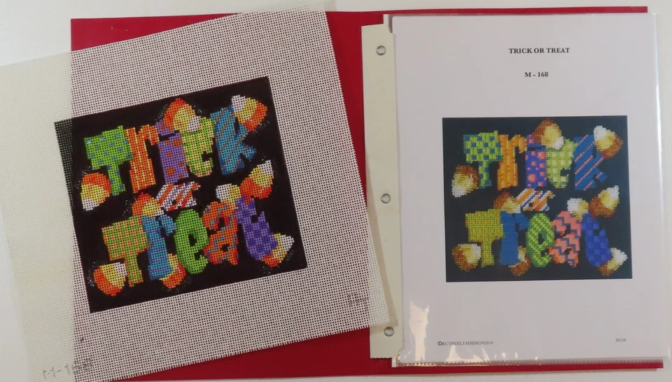 HANDPAINTED NEEDLEPOINT  - Trick or Treat by Associated Talents (89) - Image 1 of 1
