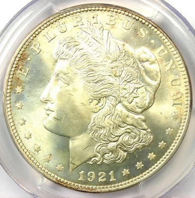 1921 Morgan Silver Dollar $1 - Certified PCGS MS66+ Plus Grade - $2,250 Value - Image 1 of 4