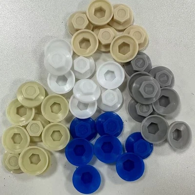 MARKENLOS Screw Waterproof Caps Plastic Cap for 5.2mm Hex Head Self-Drilling Screws Bolts