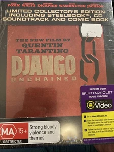 Django Unchained BRAND NEW Blu-ray APR54 Steelbook incl CD soundtrack / Comic - Picture 1 of 2