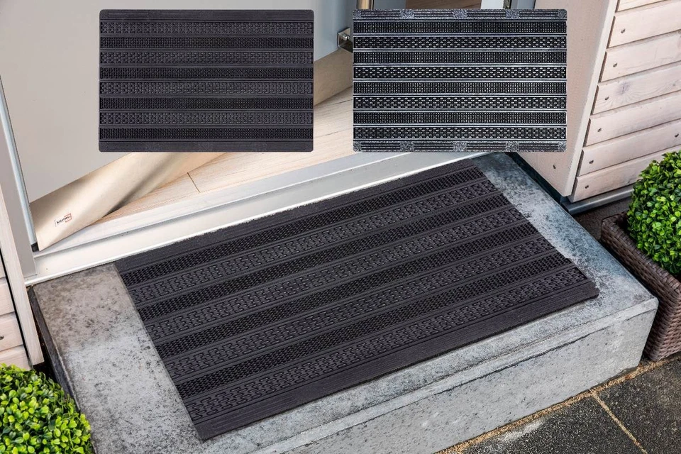 Türmatte Rubic Outdoor Flur Eingang Fußmatte außen Gummi Matte rutschfest - Bild 1 von 1