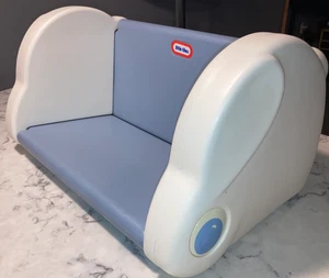 Vintage Little Tikes blau-weiß Hase Kaninchen Bücherregal - Bild 1 von 4