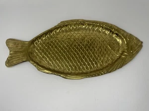 Vintage Reed & Barton Lachs Fisch Messing Platte gepresst - Bild 1 von 4