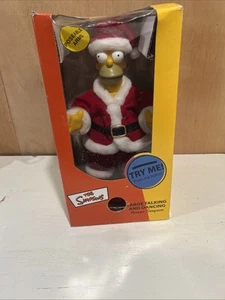 Simpsons SANTA HOMER Animated Figure Large Talking Dancing Christmas Gemmy 2002 - Picture 1 of 6