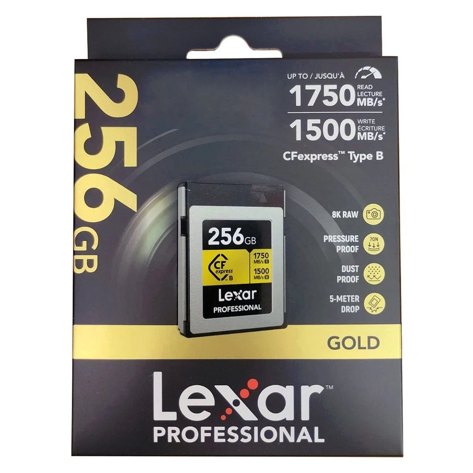 Lexar LCXEXPR256G-RNENG Professional Cfexpress Card 256gb Type B Gold Series