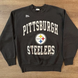 VTG Pro Player Pittsburgh Steelers Big Graphic Faded Crewneck Sweatshirt Medium - Picture 1 of 7