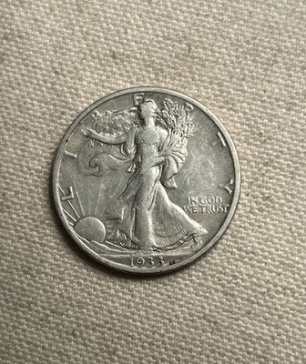 1933-S Walking Liberty Half Dollar, XF Tougher Date - Image 1 of 2