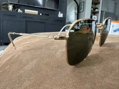 Gafas de sol unisex Ray-Ban dorado/verde Jim RB3694 001/31 53-20 #H87 Foto 1 de 4