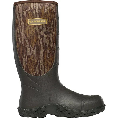 LaCrosse Alpha Lite Hunting Boots Men's US 13 Black Mossy Oak Mid-Calf ACAD196 - Image 1 of 4