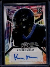 2023 Leaf Metal Draft Football Kendre Miller AUTO #1/1 signed