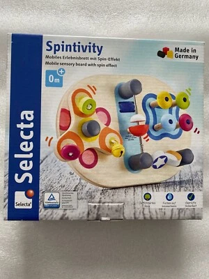 SELECTA, SCHMIDT SPIELE Selecta Babywelt Spintivity Kleinkind Motorikspielzeug Holzspielzeug Neu 62064