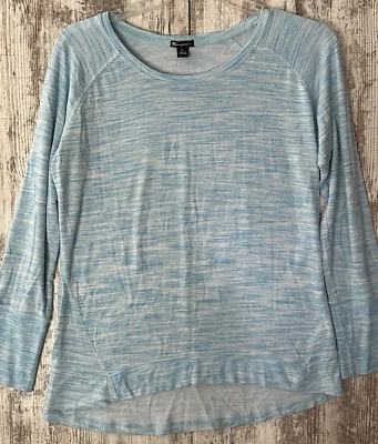 CHAMPION Elite Mujer Talla L Azul Claro Tejido Pullover Sudadera Ligera L/S Foto 1 de 4