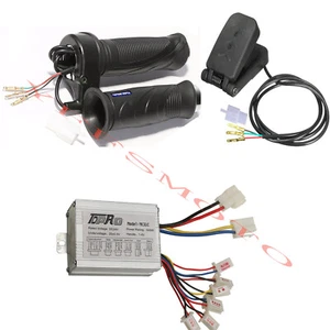 500W 24V CC kart eléctrico control de velocidad del motor + empuñaduras + acelerador de pies cuádruple buggy ATV - Imagen 1 de 11