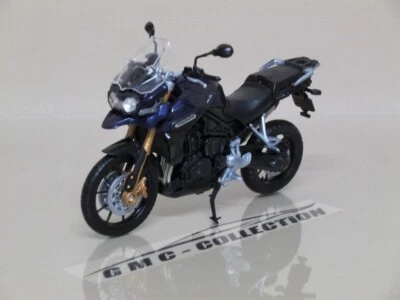 TRiUMPH TiGER EXPLORER 2012 BLU BLUE MOTO WELLY 1/18 - Immagine 1 di 3