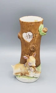 Vintage Enesco Mother Deer And Fawn~1979 - Picture 1 of 6