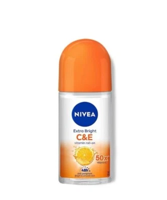 50ml X 4 Bottle - NIVEA Deo Extra Bright C&E Roll On - Image 1 of 4
