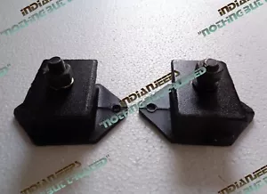 HEAVY DUTY FRONT ENGINE MOUNT|FRONT INSULATORS PADS JEEP MAHINDRA CJ340DP CJ540 - Picture 1 of 9